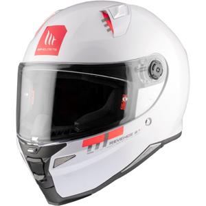 Integrálna prilba na motocykel MT REVENGE 2 S SOLID A0 lesklá biela