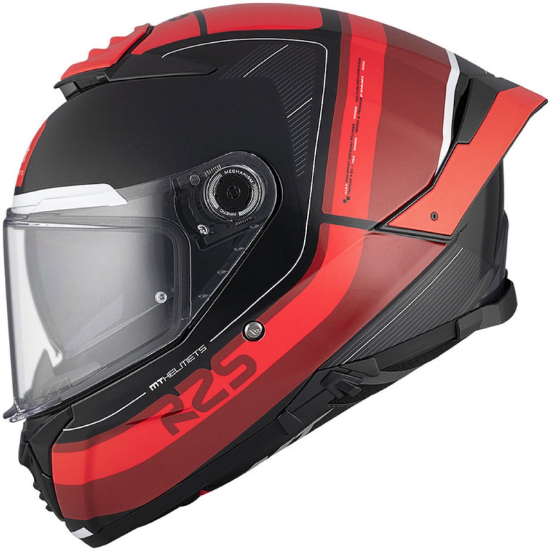 Integrálna prilba na motorku MT THUNDER 4 SV R25 B2 lesklá červeno-čierna