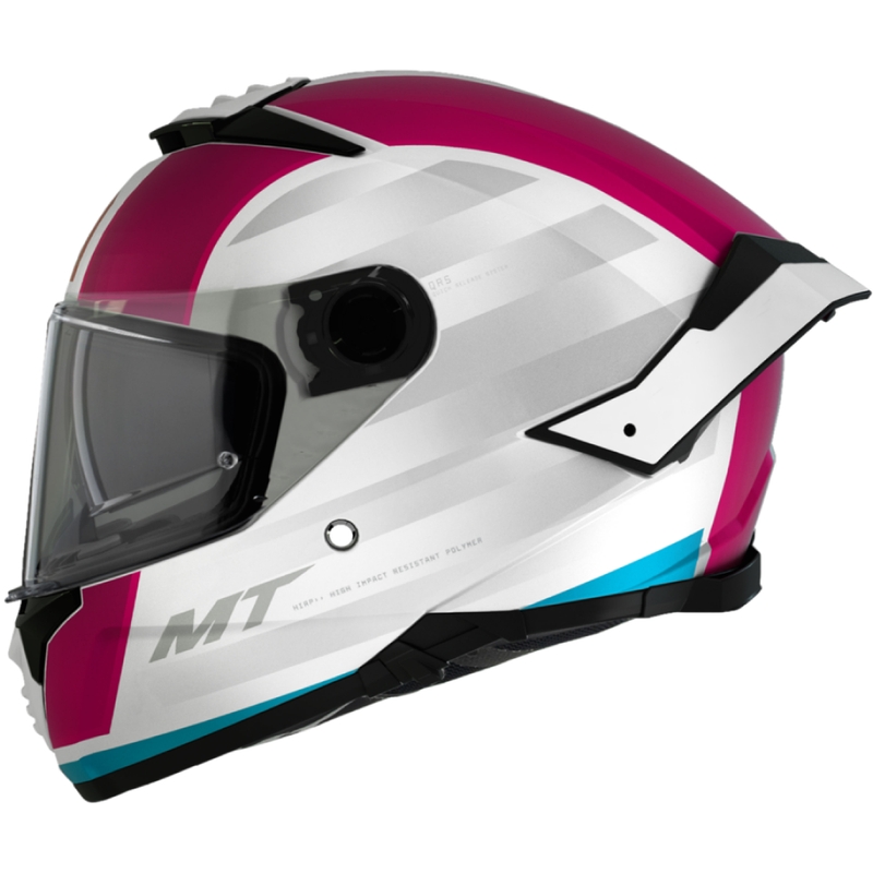 Integrálna prilba na motocykel MT THUNDER 4 SV TREADS C8 bielo-ružová
