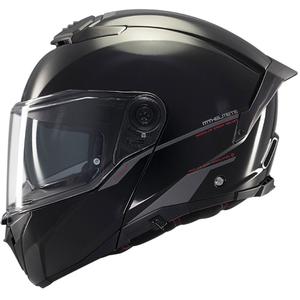 Odklápacia prilba na motocykel MT ATOM 2 SV SOLID A1 lesklá čierna