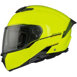Odklápacia prilba na motocykel MT ATOM 2 SV SOLID A3 fluorescenčno žltá lesklá