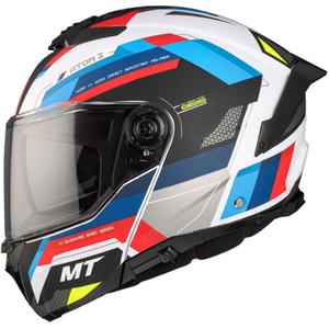 Odklápacia prilba na motocykel MT ATOM 2 SV BAST A0 perleťová čierno-modro-červeno-biela