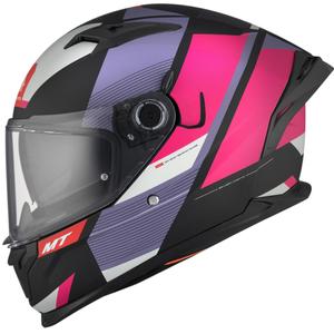 Integrálna prilba na motocykel MT BRAKER CHENTO B9 ružovo-fialovo-biela