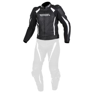 Pánska bunda na motocykel RSA Imola čierno-biela výpredaj