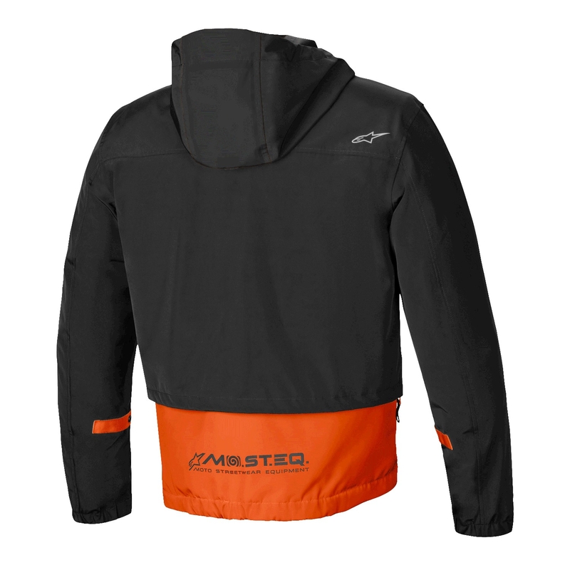 Bunda na motorku Alpinestars Mootant Waterproof Parka čierno-fluo oranžová
