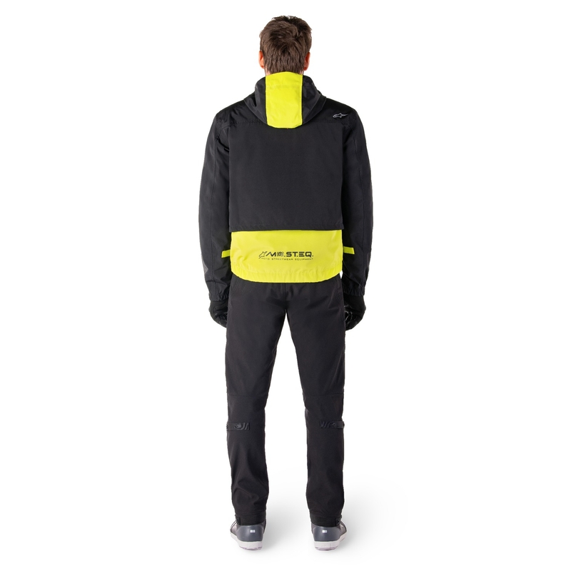Bunda na motorku Alpinestars Mootant Waterproof Parka čierno-fluo žltá