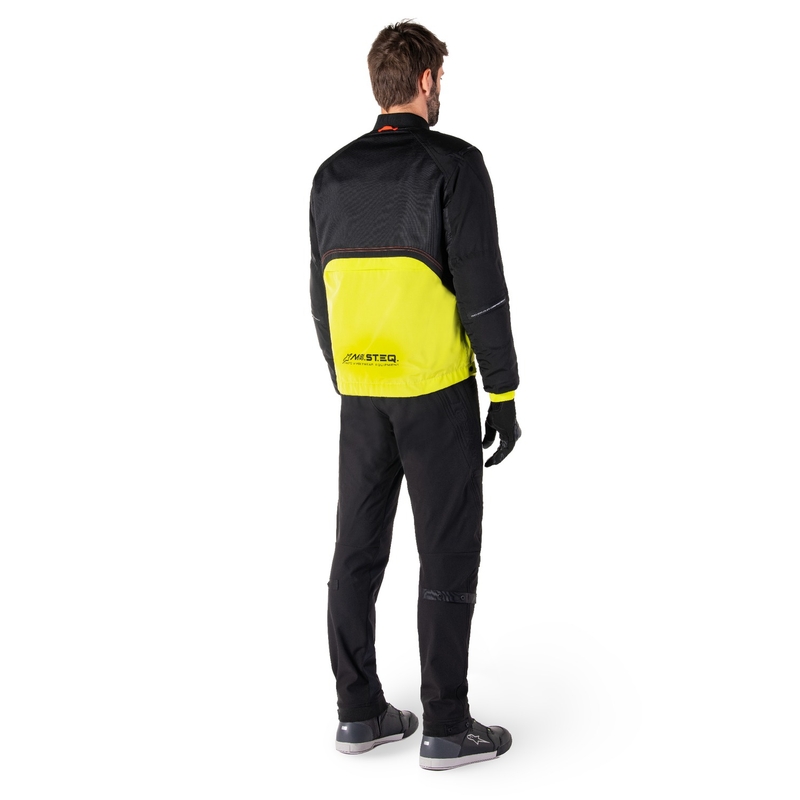 Bunda na motorku Alpinestars Mootant Waterproof Parka čierno-fluo žltá