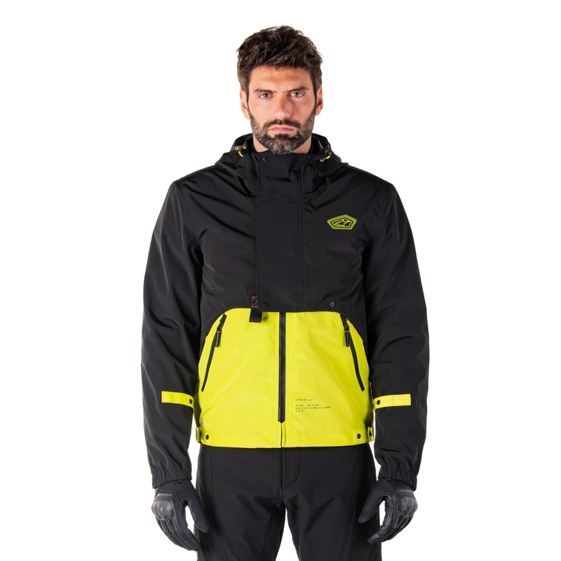 Bunda na motorku Alpinestars Mootant Waterproof Parka čierno-fluo žltá