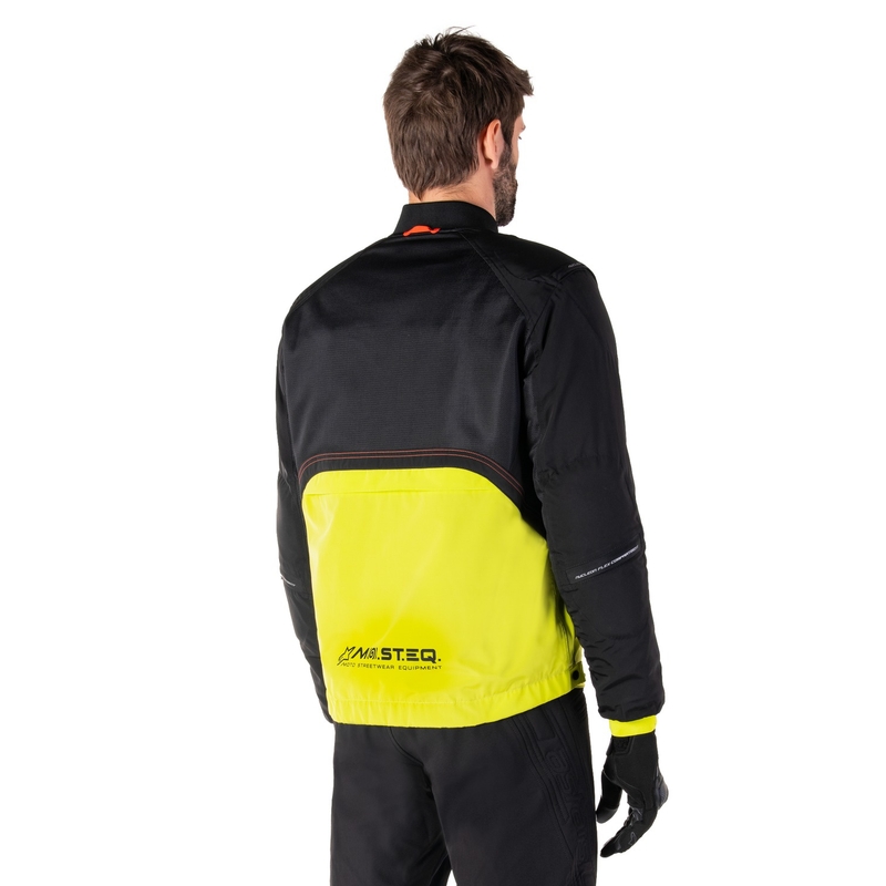 Bunda na motorku Alpinestars Mootant Waterproof Parka čierno-fluo žltá