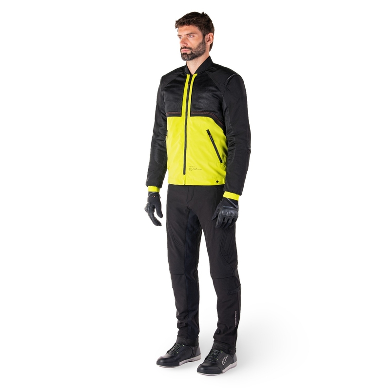 Bunda na motorku Alpinestars Mootant Waterproof Parka čierno-fluo žltá