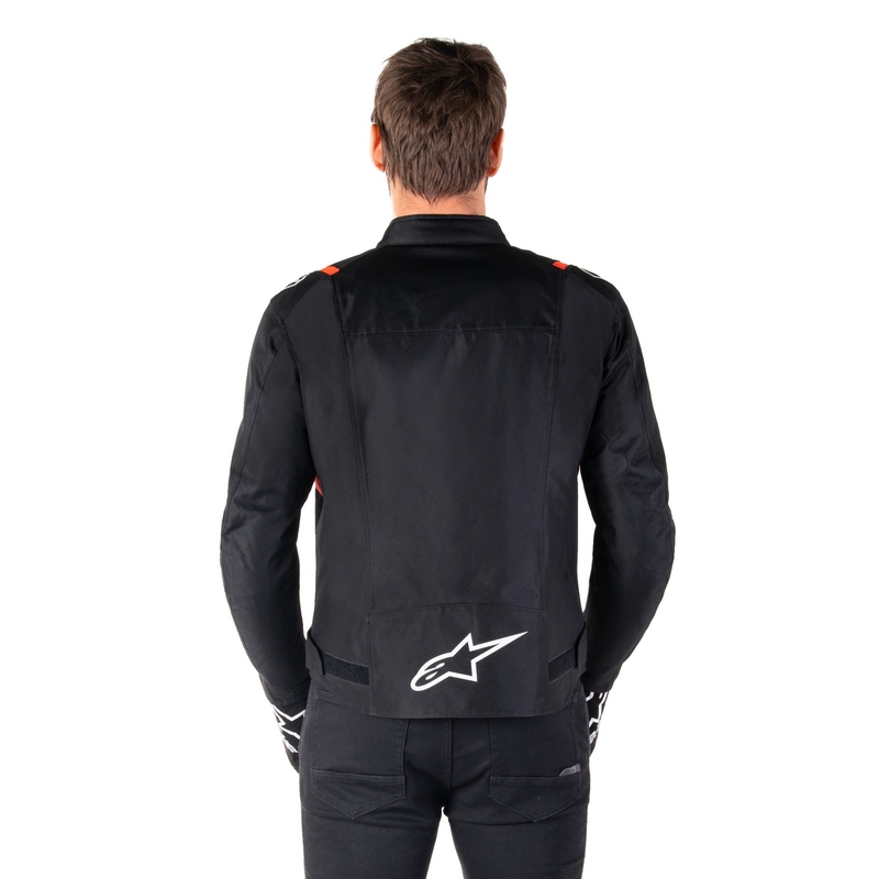 Bunda na motorku Alpinestars T-SPS 2 Waterproof čierno-bielo-fluo červená