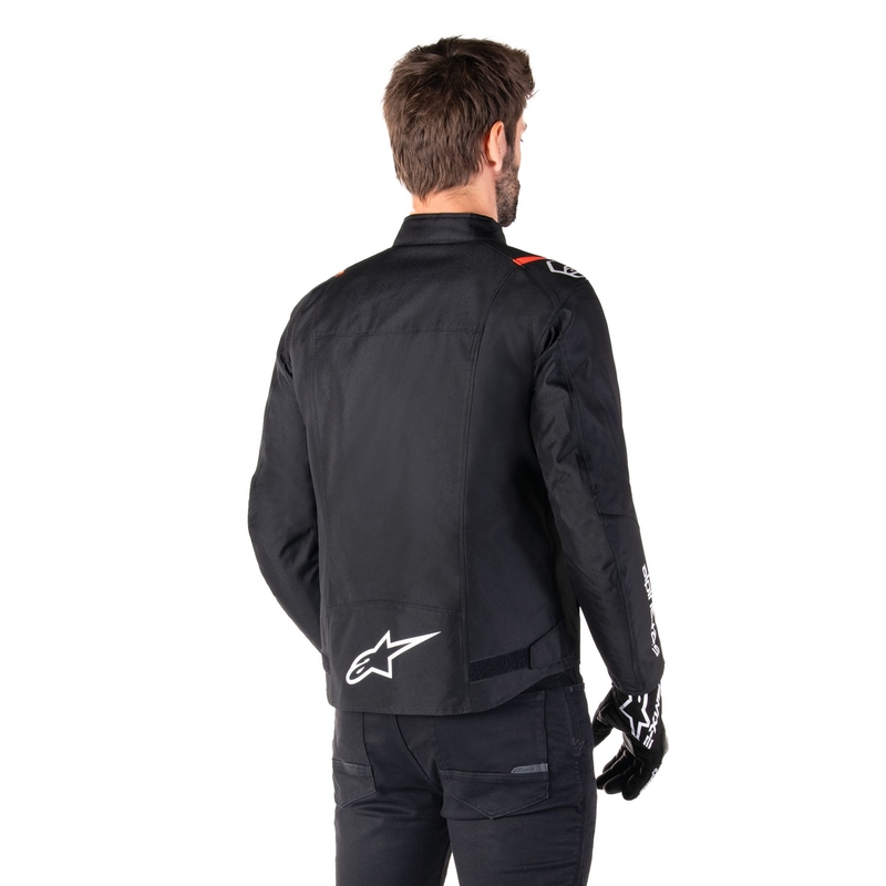 Bunda na motorku Alpinestars T-SPS 2 Waterproof čierno-bielo-fluo červená