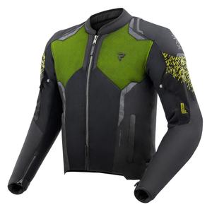 Bunda na motorku Rebelhorn Jax čierno-fluo žltá