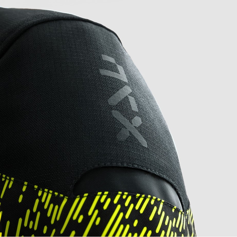 Bunda na motorku Rebelhorn Jax čierno-fluo žltá