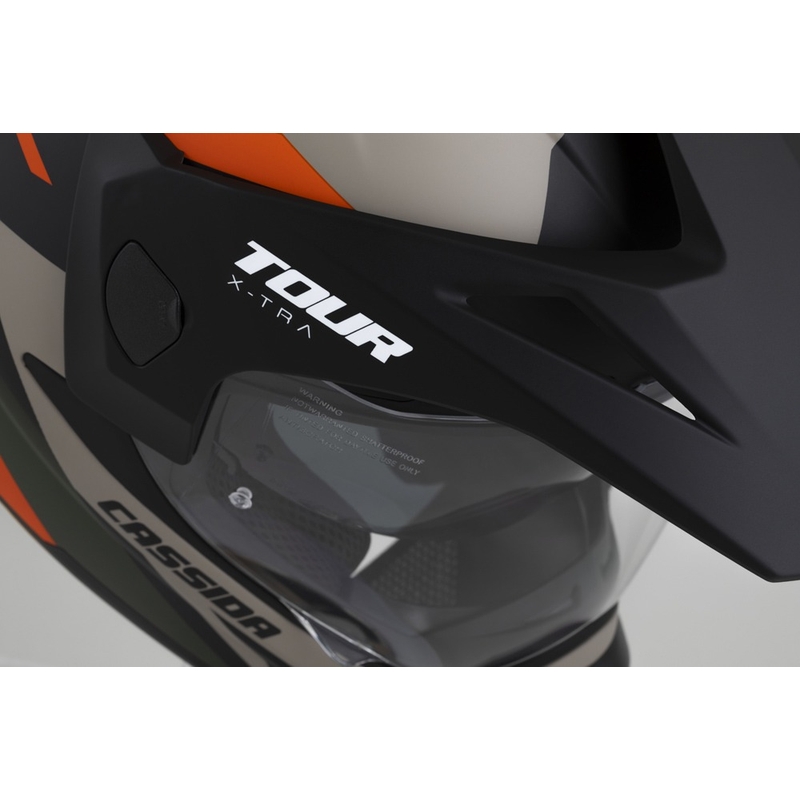 Enduro prilba Cassida Tour 2.0 X-tra matná pieskovo-oranžovo-zeleno-čierna
