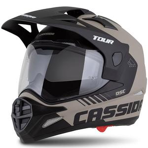 Enduro prilba Cassida Tour 2.0 Dual matná pieskovo-čierna