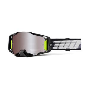 Motokrosové okuliare 100% ARMEGA Lightspeed so strieborným HIPER plexi