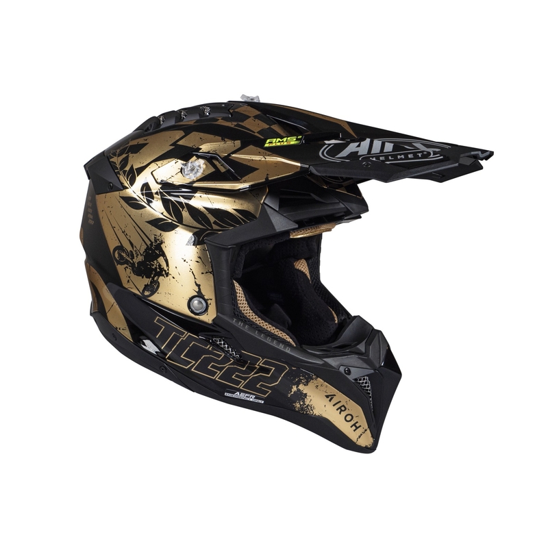 Motokrosová prilba Airoh Aviator 3.0 "TC 222 THE LEGEND" čierno-zlatá