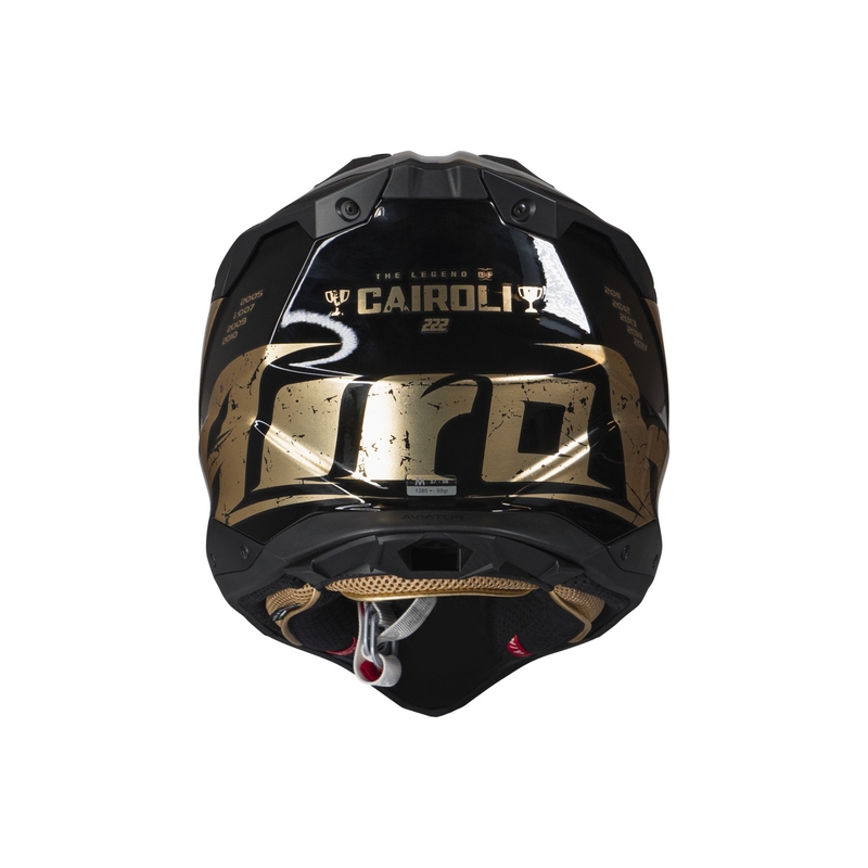 Motokrosová prilba Airoh Aviator 3.0 "TC 222 THE LEGEND" čierno-zlatá