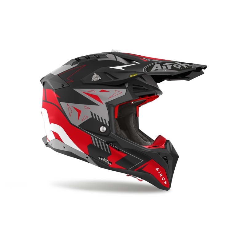 Motokrosová prilba Airoh Aviator 3 Spin červená matná