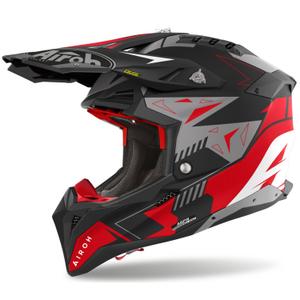 Motokrosová prilba Airoh Aviator 3 Spin červená matná