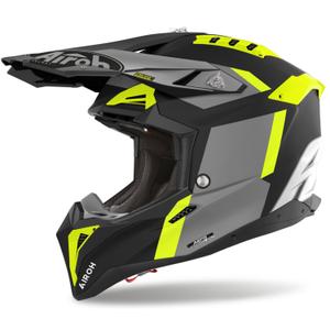 Motokrosová prilba Airoh Aviator 3 Glory žltá matná