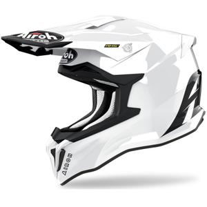 Motokrosová prilba Airoh Strycker Color biela lesklá výpredaj