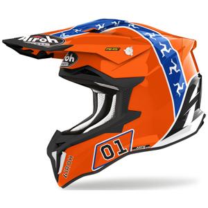 Motokrosová prilba Airoh Strycker Hazzard oranžová výpredaj