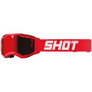Motokrosové okuliare Shot Assault 2.0 Solid červené s iridiovým plexi