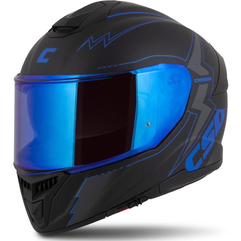 Integrálna prilba na motocykel Cassida Integral GT 2.1 Flash čierno-modro-sivá
