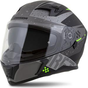 Integrálna prilba na motocykel Cassida Integral 3.0 DRFT matne šedo-čierno-zelená