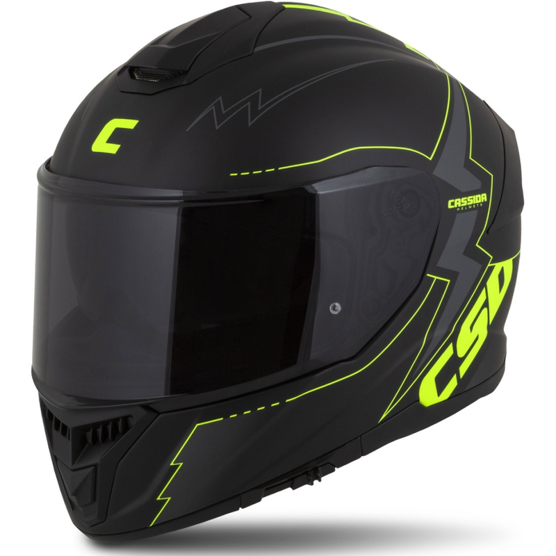 Integrálna prilba na motocykel Cassida Integral GT 2.1 Flash čierno-fluorescenčno žlto-sivá