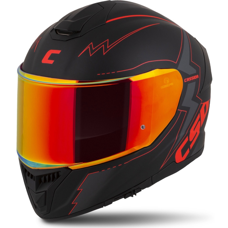 Integrálna prilba na motocykel Cassida Integral GT 2.1 Flash čierno-červeno-sivá