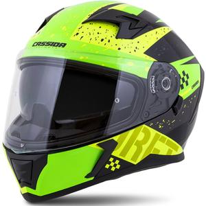 Integrálna prilba na motocykel Cassida Integral 3.0 DRFT zeleno-perleťovo žltá