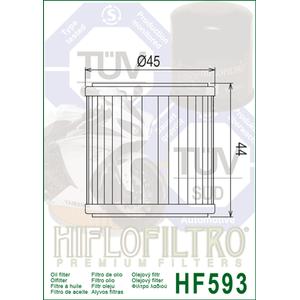 Olejový filter HIFLOFILTRO HF593