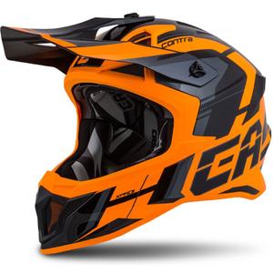 Motokrosová prilba Cassida Cross Pro II Contra oranžovo-čierno-šedá