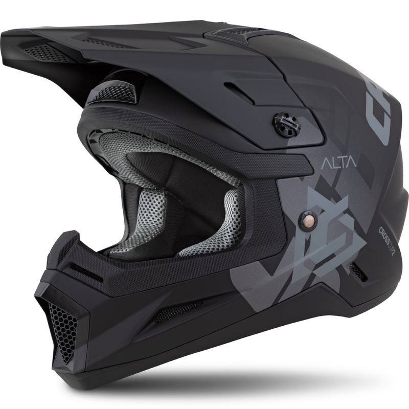 Detská motokrosová prilba Cassida Cross Cup 2 Alta matná čierno-šedá