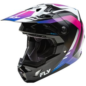 Motokrosová prilba FLY Racing Formula CP bielo-čierno-fialová