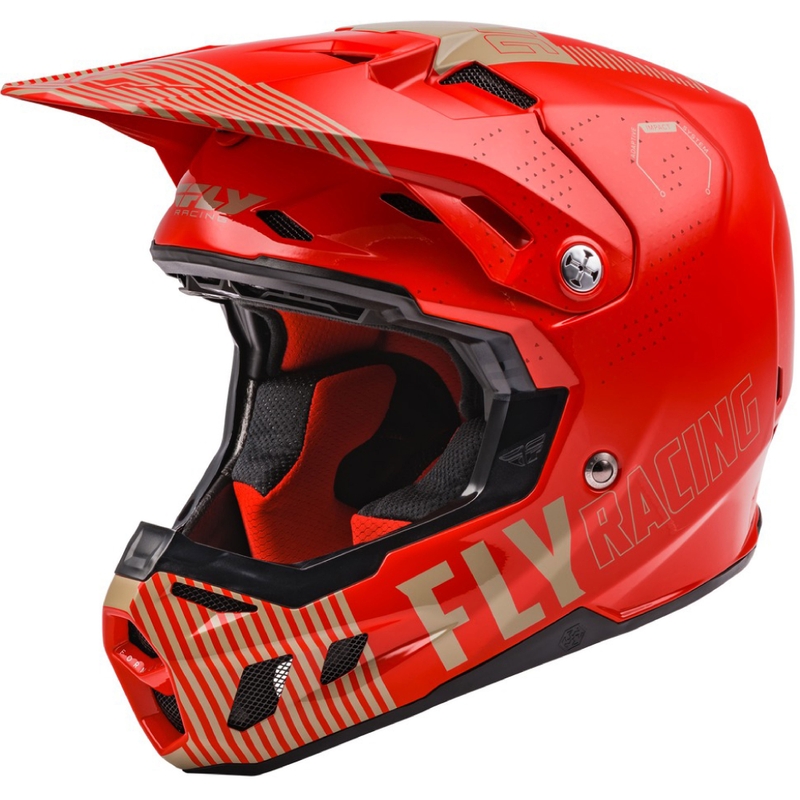 Motokrosová prilba FLY Racing Formula CC Primary červeno-piesková
