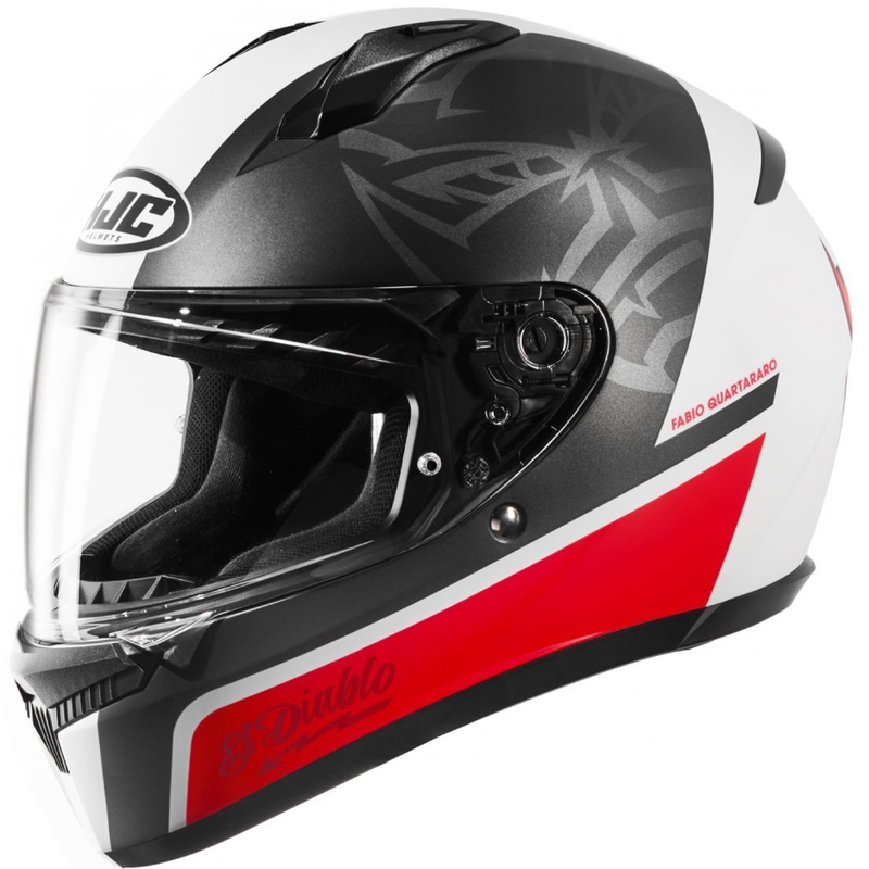 Integrálna prilba na motocykel HJC C10 Fabio Quartararo 20 MC1SF čierno-bielo-červená