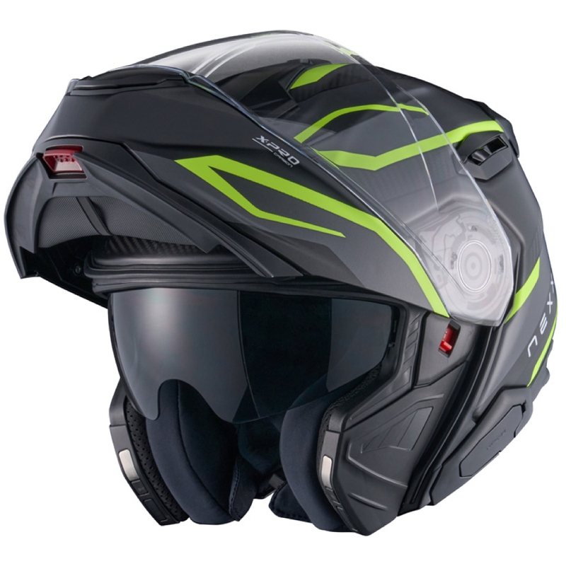 Vyklápacia helma na motorku Nexx X.Lifetour PRO Mile matná šedo-fluo žltá