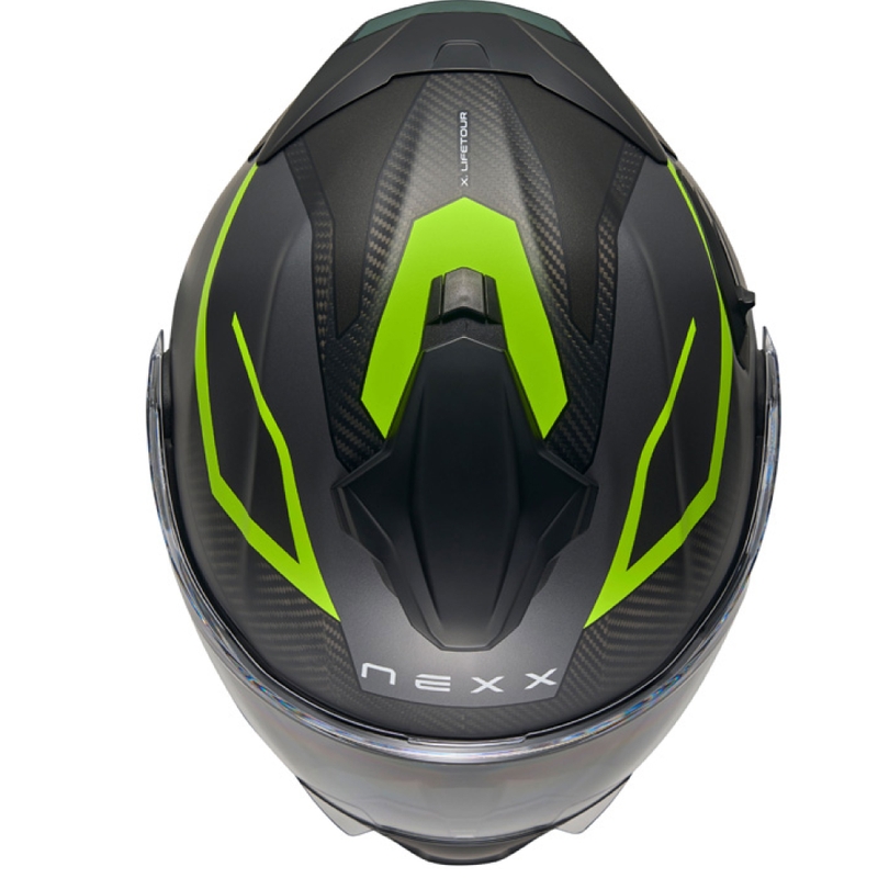 Vyklápacia helma na motorku Nexx X.Lifetour PRO Mile matná šedo-fluo žltá