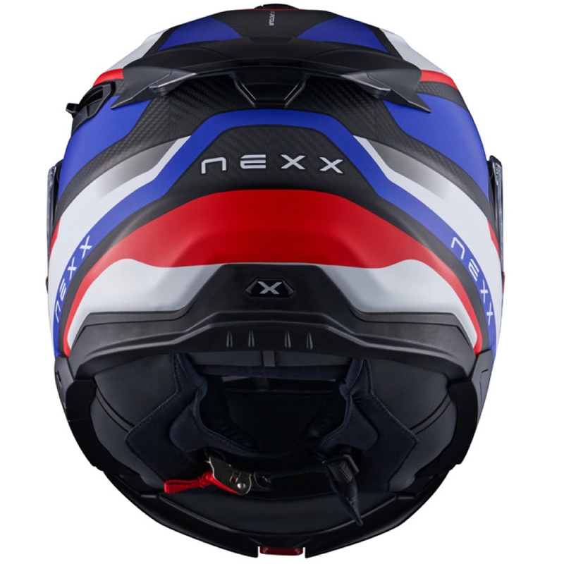 Vyklápacia helma na motorku Nexx X.Lifetour PRO Mile matná modro-červená výpredaj