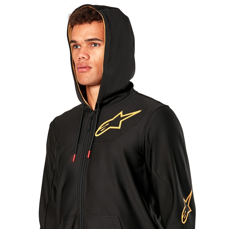 Mikina Alpinestars Sessions 3 Hoodie čierno-zlatá