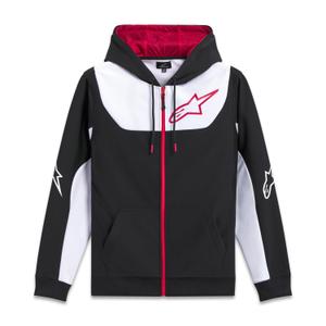 Mikina Alpinestars Sessions 3 Hoodie čierno-bielo-červená