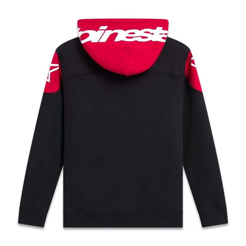 Mikina Alpinestars Velocity Hoodie čierno-červená