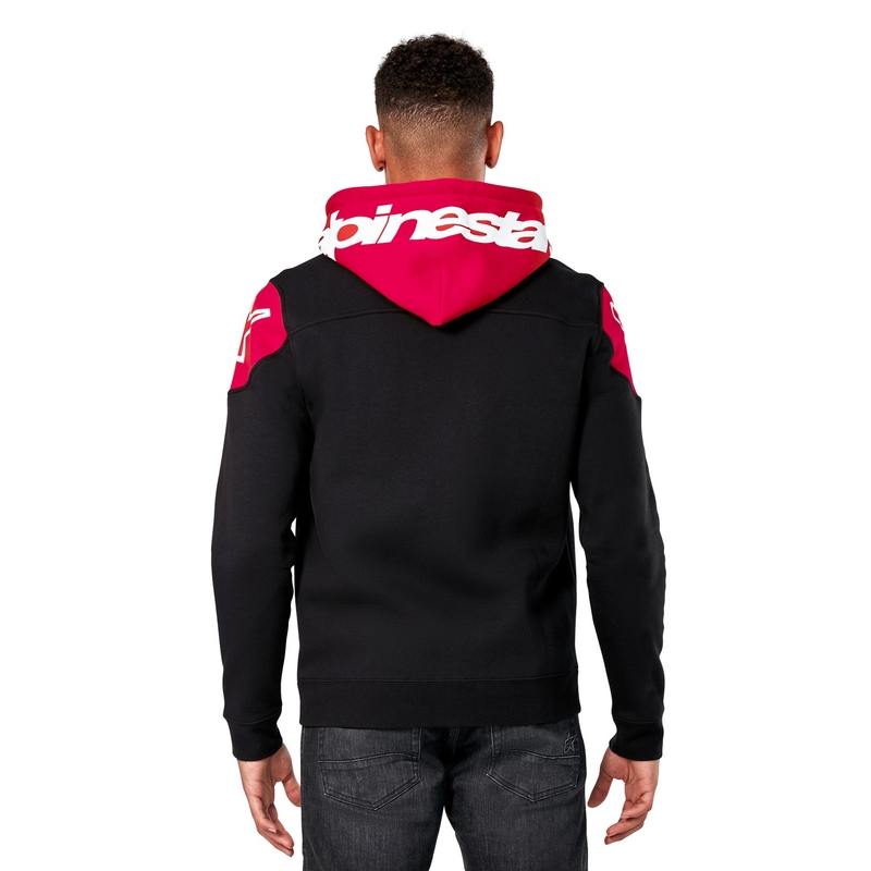 Mikina Alpinestars Velocity Hoodie čierno-červená