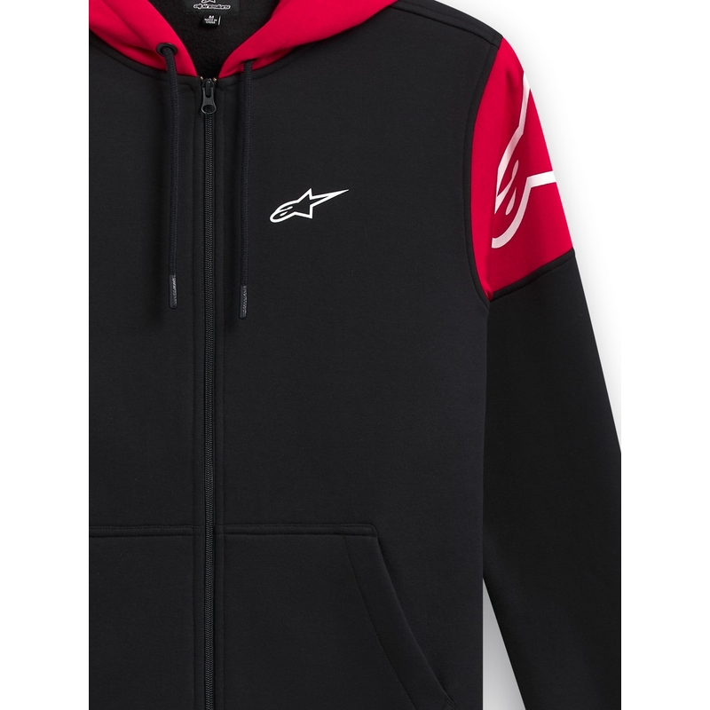 Mikina Alpinestars Velocity Hoodie čierno-červená