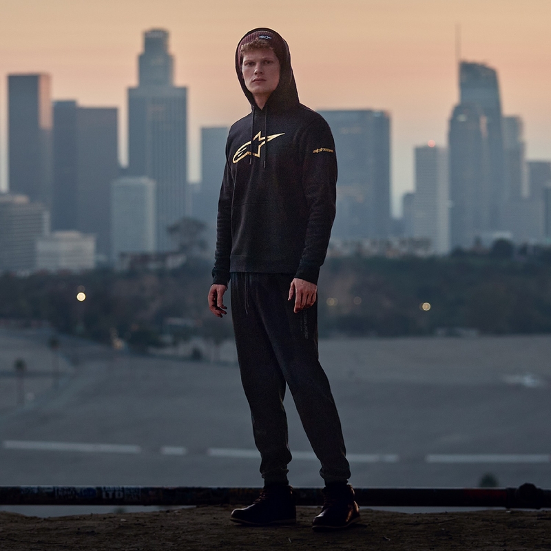 Mikina Alpinestars Gilded Hoodie čierno-zlatá