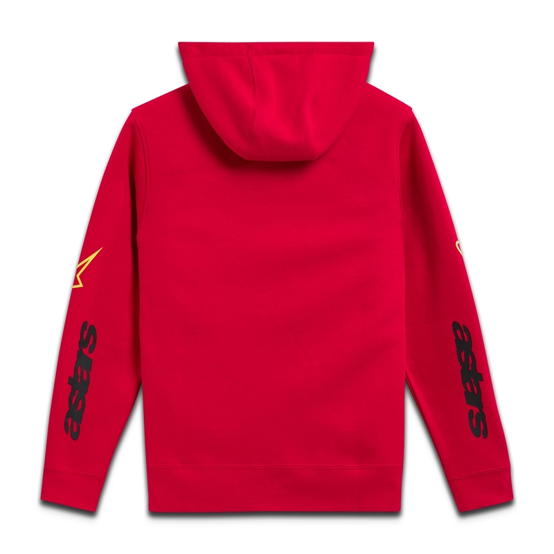 Mikina Alpinestars Elliptic Hoodie červená